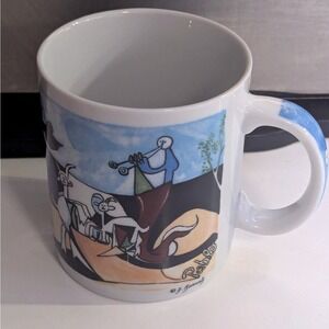 Chaleur Masters Picasso Mug Blue Music Animal Pipe Dance People Joie de Vivre